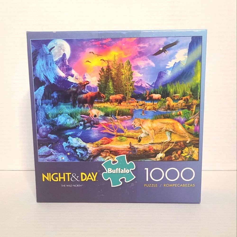 Buffalo Night & Day The Wild North 1000pc puzzle #11840